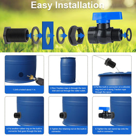 Mzcvriru PVC spigot close-up highlighting durable outdoor construction.