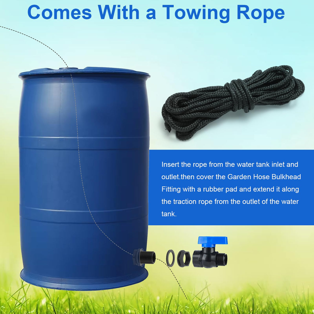 Mzcvriru spigot kit in use during garden irrigation setup.