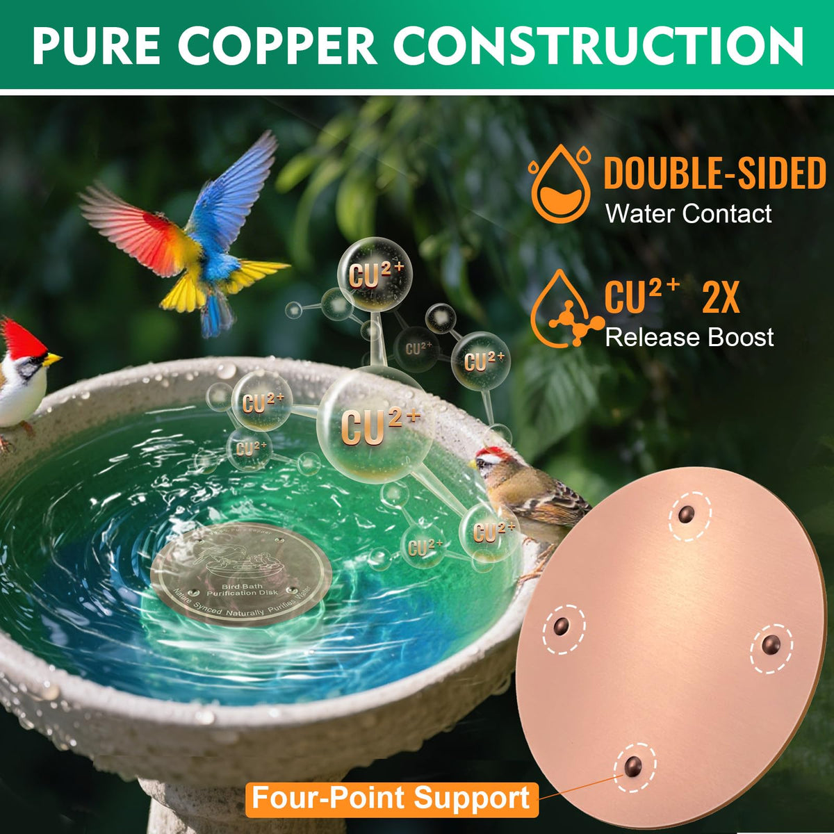 Mzesssmy copper disc with 0-6mm thickness shown for durable outdoor use