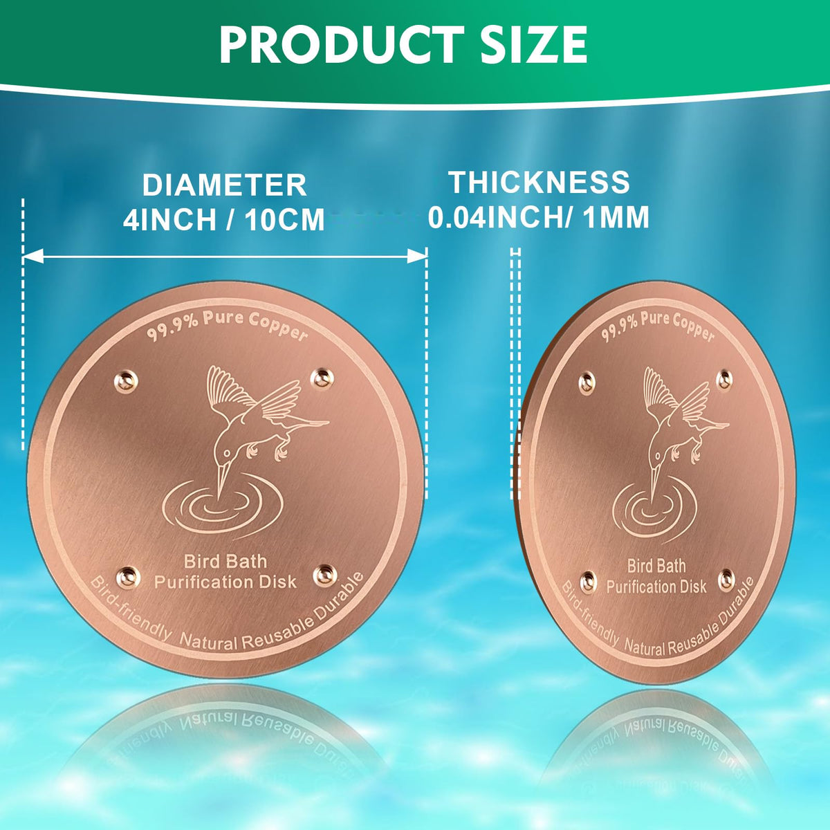 Mzesssmy weatherproof copper disk withstands outdoor use year-round with heaters