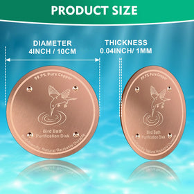 Mzesssmy weatherproof copper disk withstands outdoor use year-round with heaters