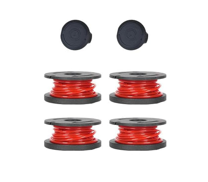 MZK string trimmer spools and spool cover for quick maintenance and clean edges