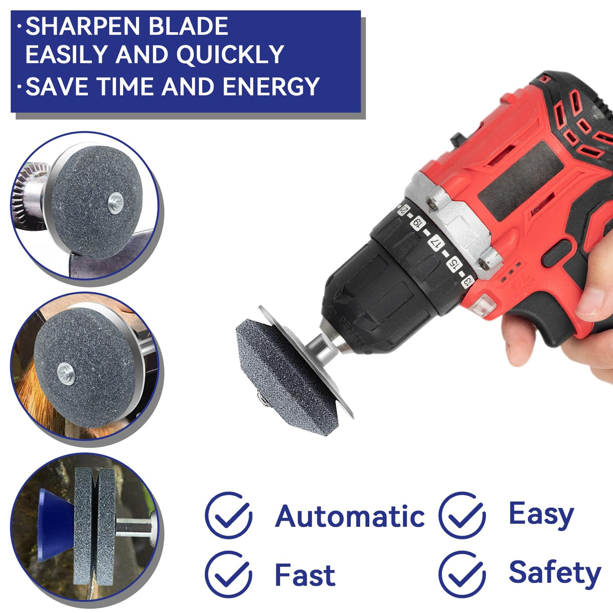 Mzmaxy blade sharpening demonstration on a drill for fast results