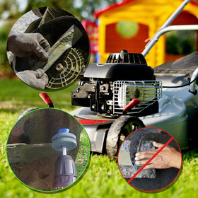 Mzmaxy versatile sharpening tool fits lawn blades, tractors, and garden gear