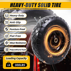 MZREXN heavy-duty steel rim ensures durable load distribution.