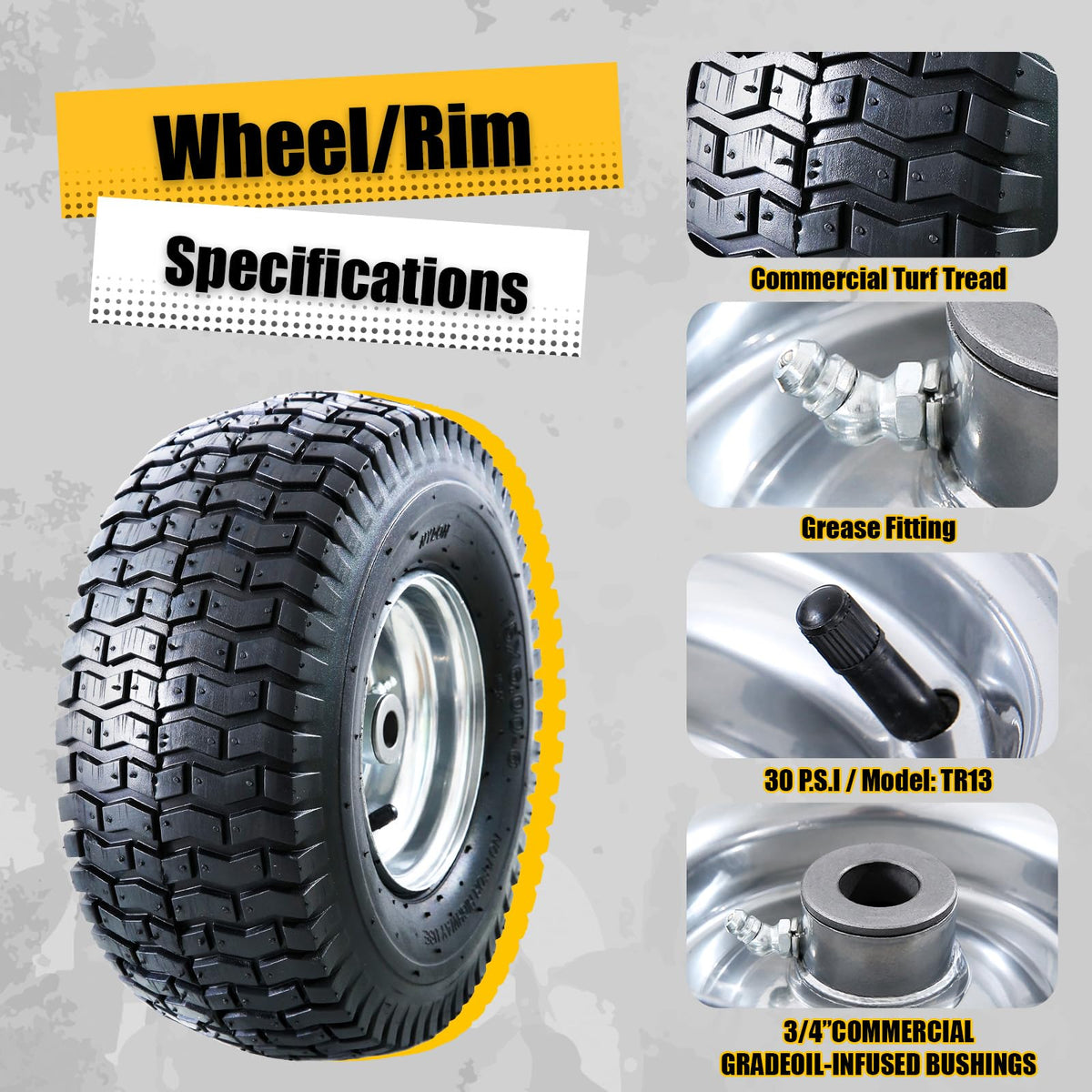 MZREXN 3/4-inch bearings ensure smooth rotation and durable performance.