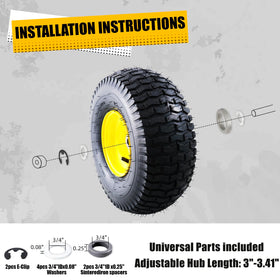 MZREXN tubeless lawn tire designed to resist punctures and reduce maintenance
