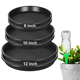 NABAOXUN 8-inch plastic drip tray for indoor pots, protects surfaces from moisture
