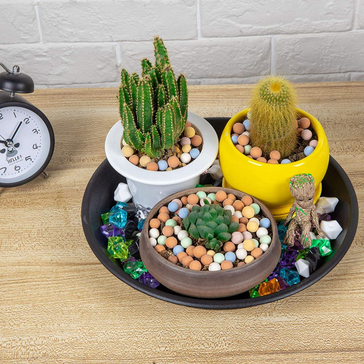 NABAOXUN stackable trays store neatly and cleanly
