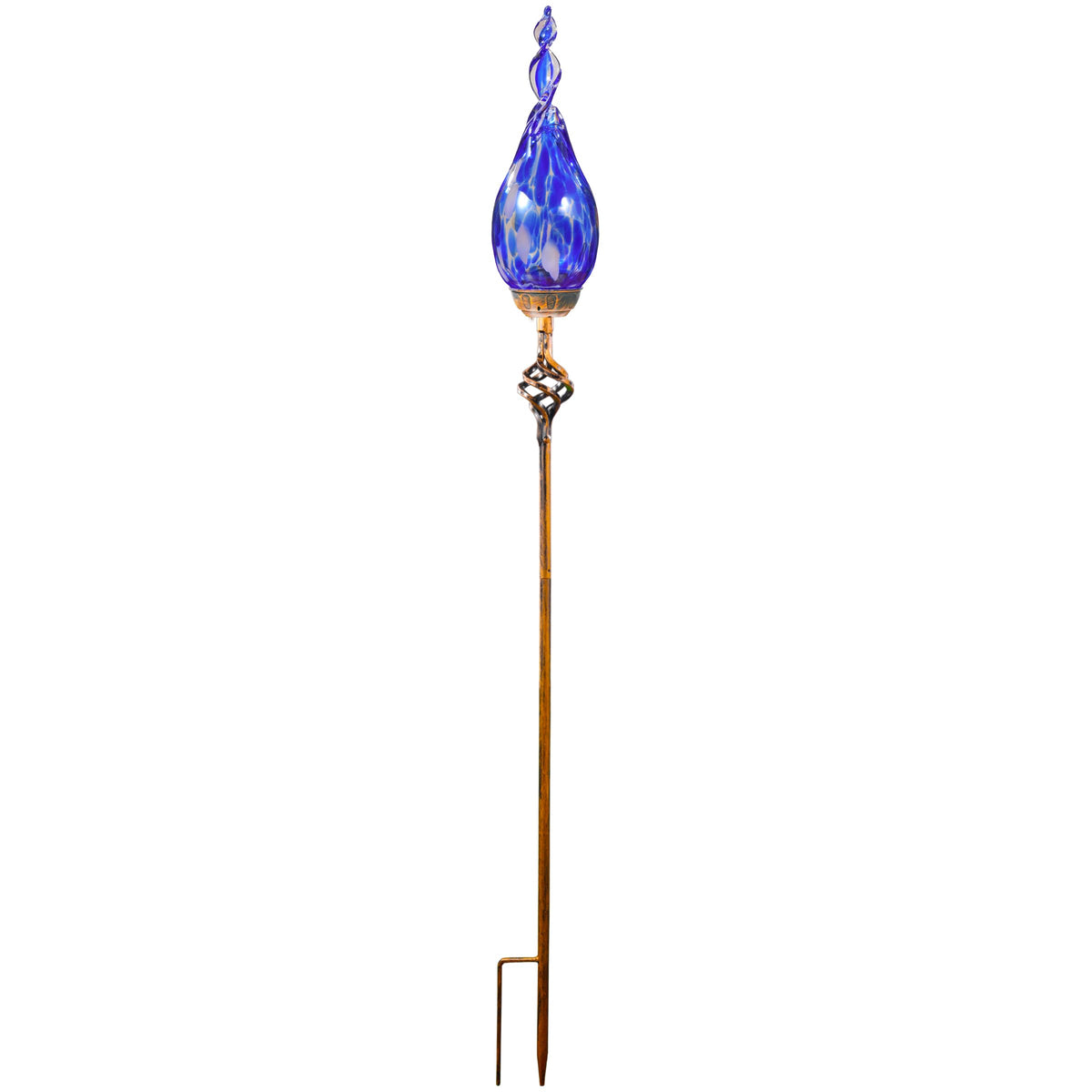 Naboher artful garden stake set brightens evenings with ambience.