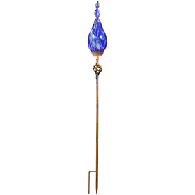 Naboher artful garden stake set brightens evenings with ambience.
