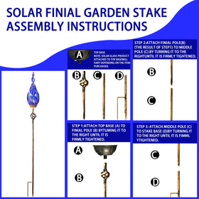 Naboher durable flame light made from hand-blown glass withstands weather.
