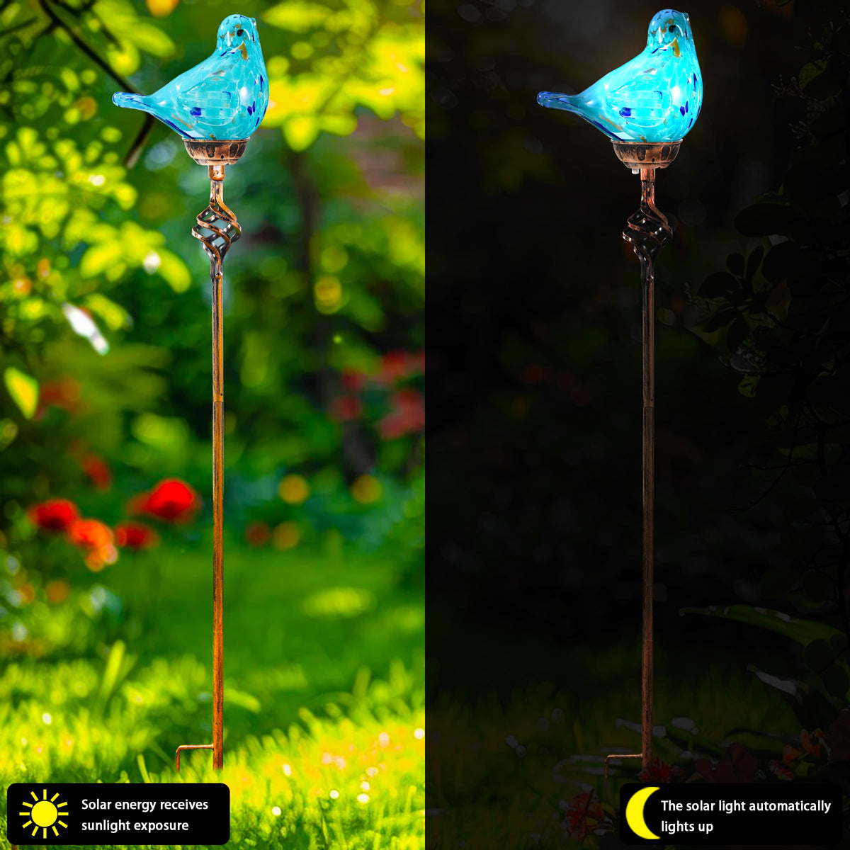 Naboher metal-tipped stake provides durable support in windy gardens