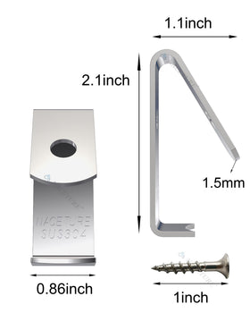 NACETURE easy-install clip ready to mount with a single screw.