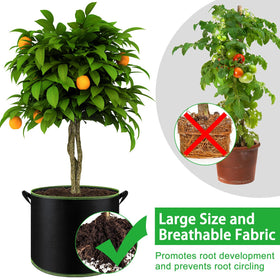 NACHLYNN foldable and washable grow bag for space-saving storage.