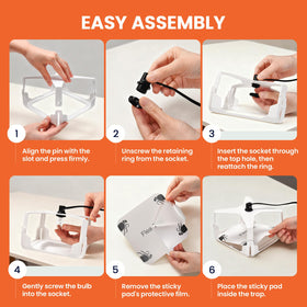 Nacoman 6-foot cord allows flexible placement in rooms