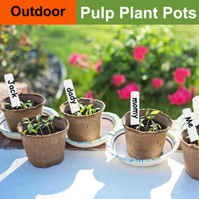 NadaKin peat pots with drainage holes for healthy seedling roots