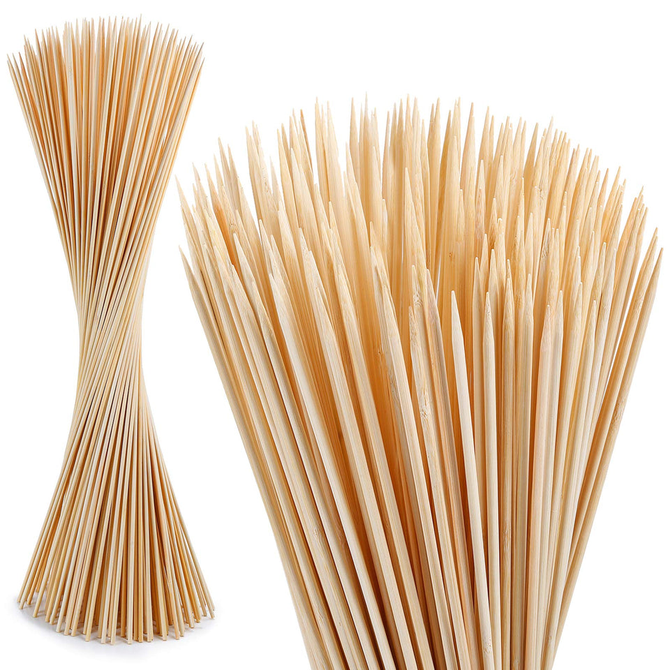 NadaKin 30 inch bamboo roasting stick for safe, hands-free campfire toasting
