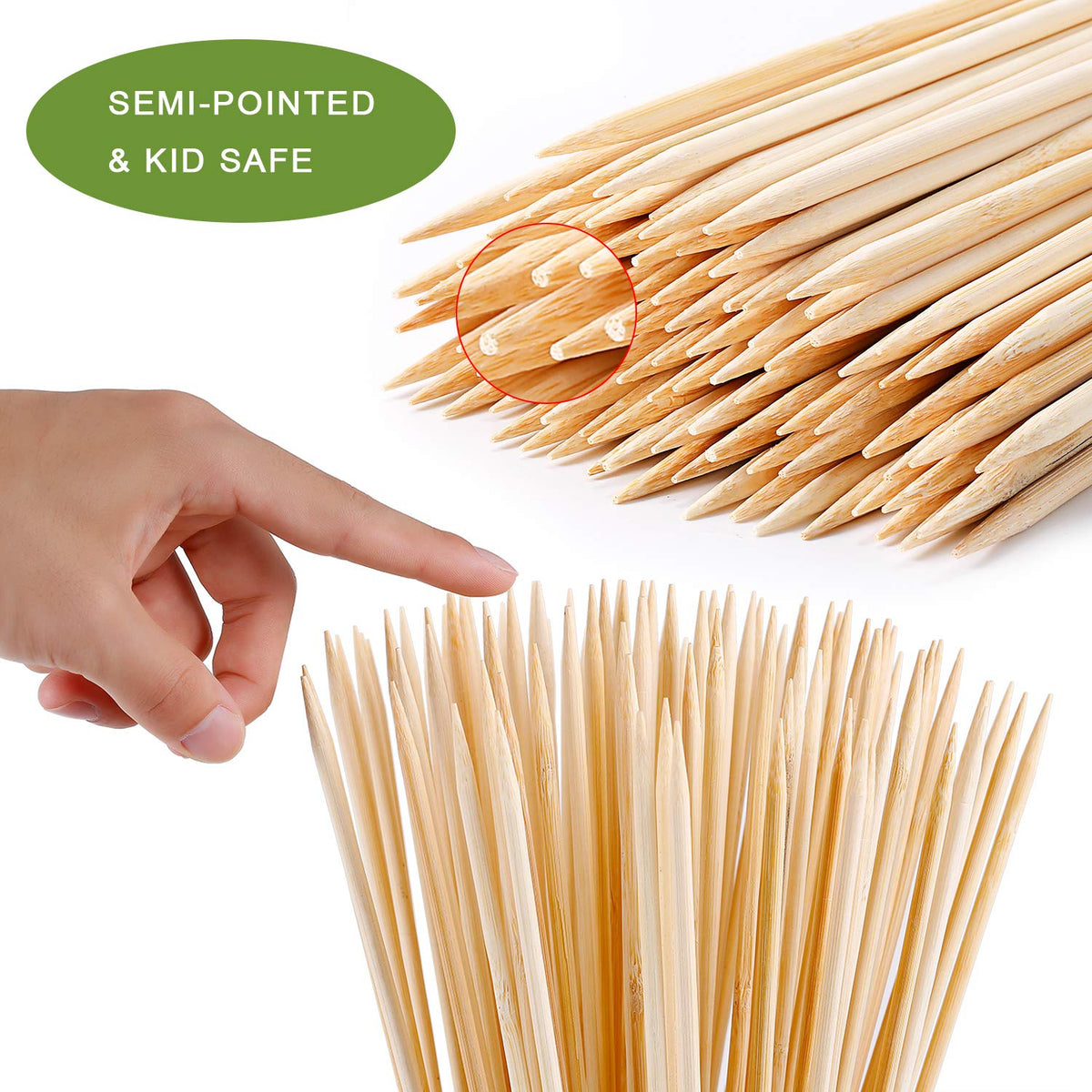 NadaKin campfire roasting sticks with 5 mm diameter for sturdy performance