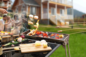 NadaKin multipurpose roasting sticks for marshmallows, sausages, vegetables, and kebabs