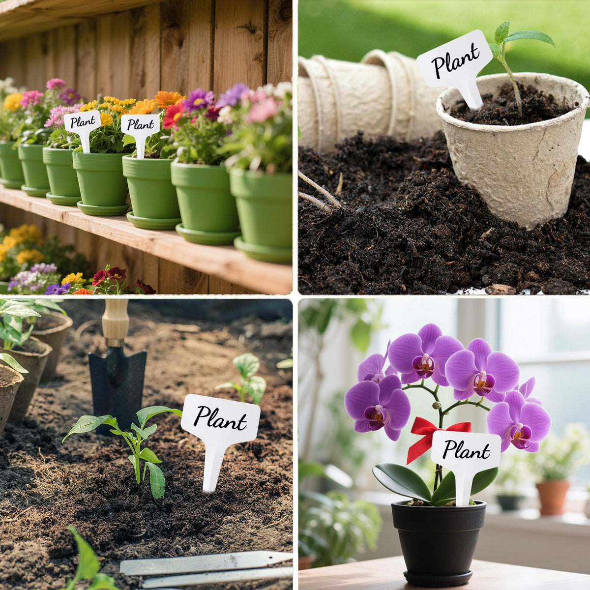 NadaKin waterproof garden labels for outdoor and indoor use, long-lasting