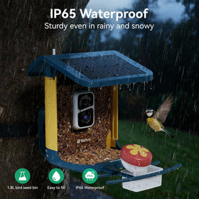 Nafnti Bird Feeder in outdoor installation setting for home gardens.