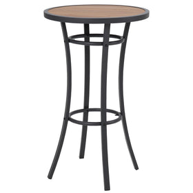 Naga Bahna bar-height table top view showing roomy surface for drinks and snacks