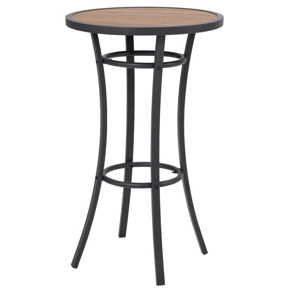 Naga Bahna bar-height table top view showing roomy surface for drinks and snacks
