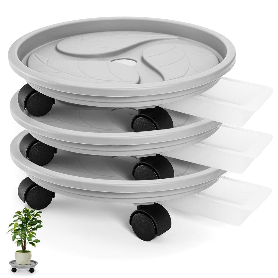 Nagpew plant caddy with wheels for smooth indoor movement.