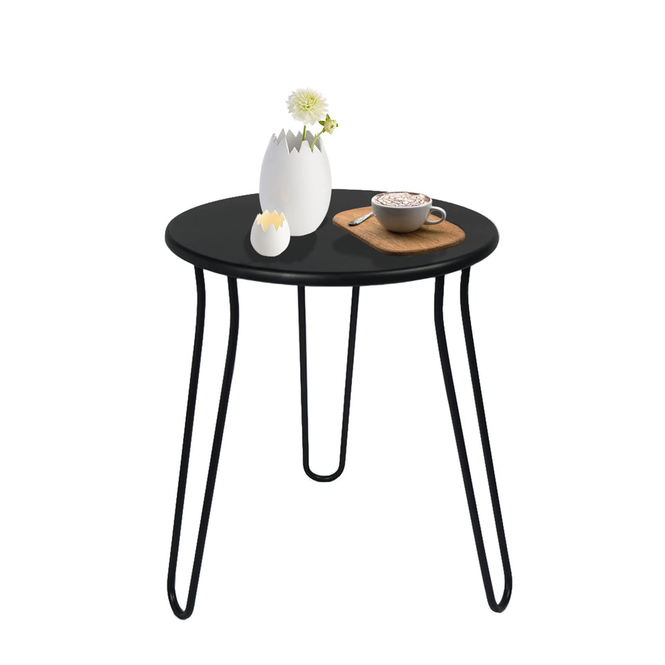 NAISQAQ small patio side table weather-resistant design for outdoor resilience and easy patio setup