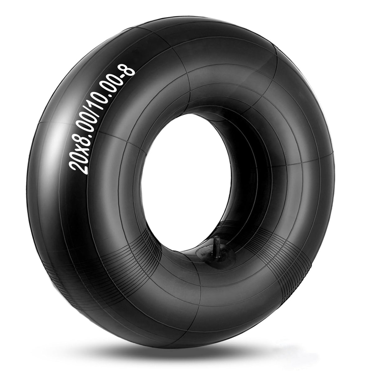 NAKAO 20x8-8 inner-tube with TR13 valve for riding mowers, durable and easy to install.