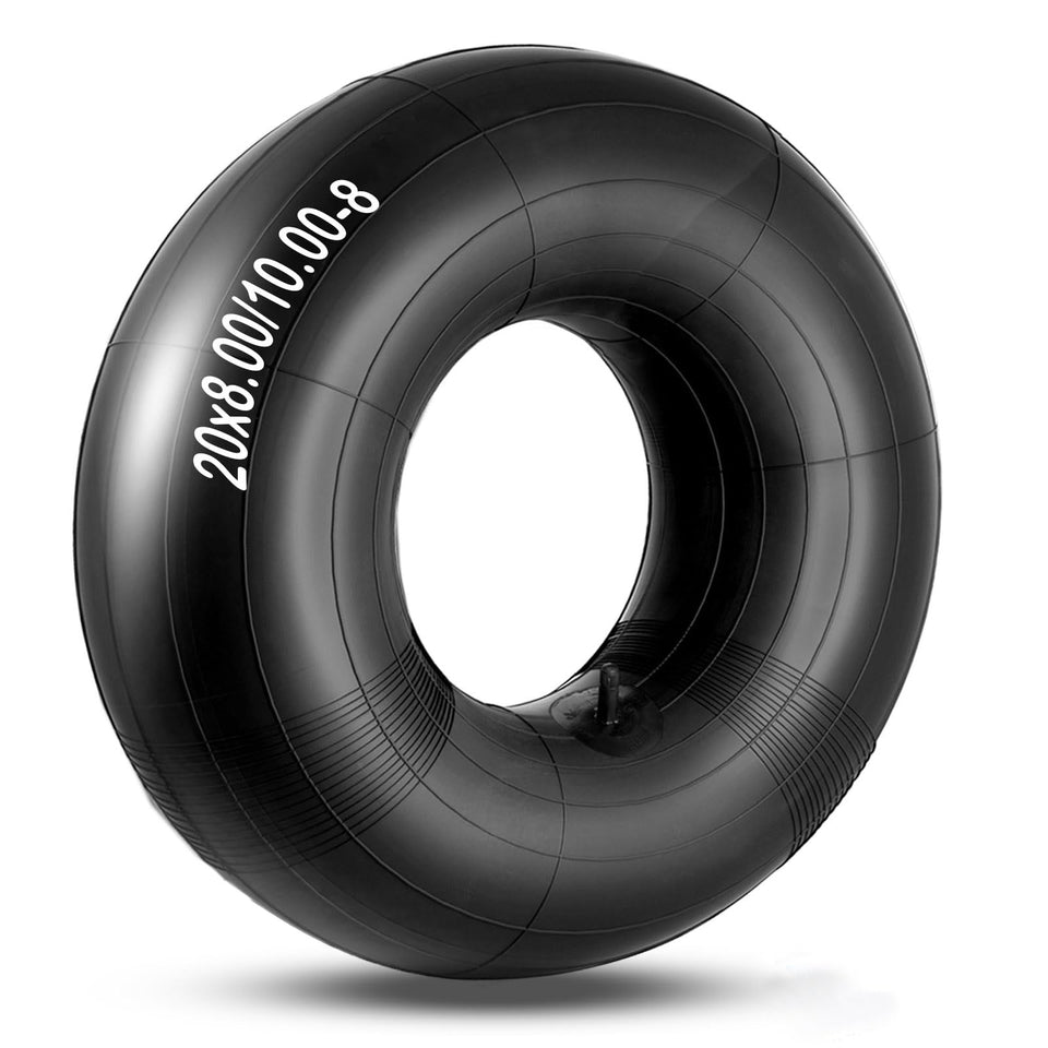 NAKAO 20x8-8 inner-tube with TR13 valve for riding mowers, durable and easy to install.