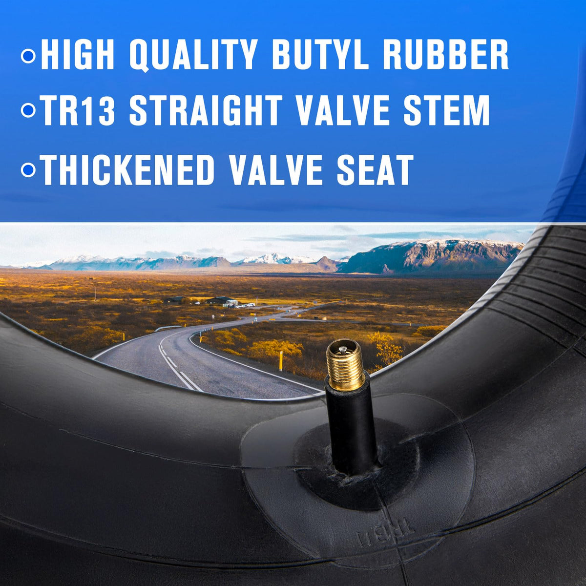 NAKAO heavy-duty inner-tube TR13, optimized for rugged yard tools and equipment.