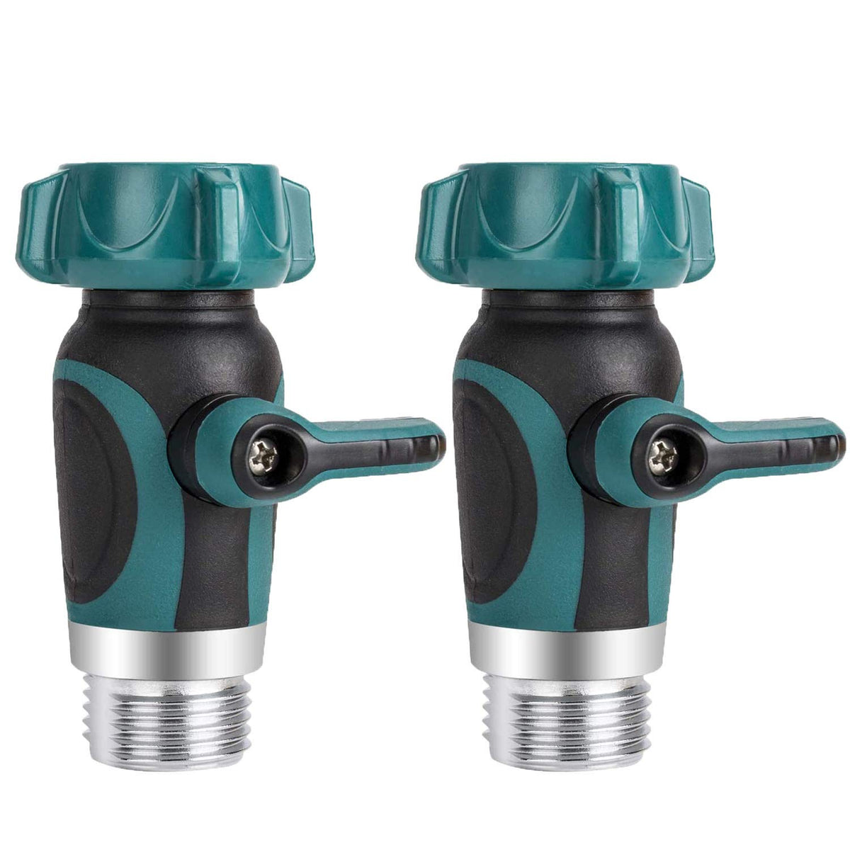 Nakcase garden hose shut-off valve assembly with durable zinc alloy construction.