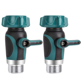 Nakcase garden hose shut-off valve assembly with durable zinc alloy construction.