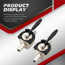 Nakkaa multipurpose valve fits 1/4 inch fuel lines across equipment.