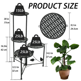 NAKUPE heavy-duty planter rack for indoor and outdoor use