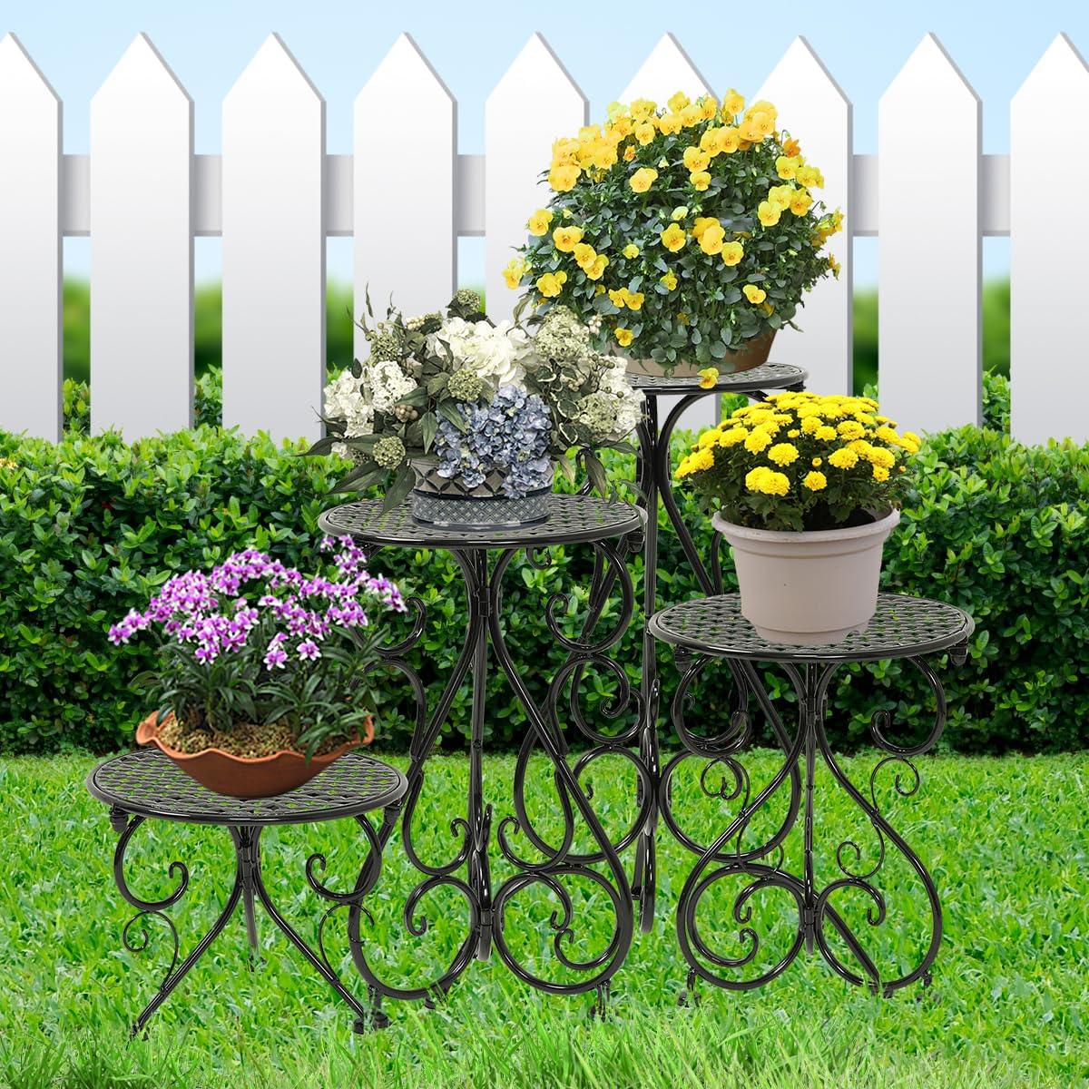 NAKUPE indoor-outdoor plant display for versatile setups.