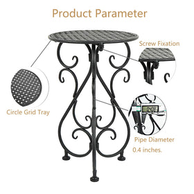 NAKUPE 17in tall plant stand raises plants for better visibility and airflow
