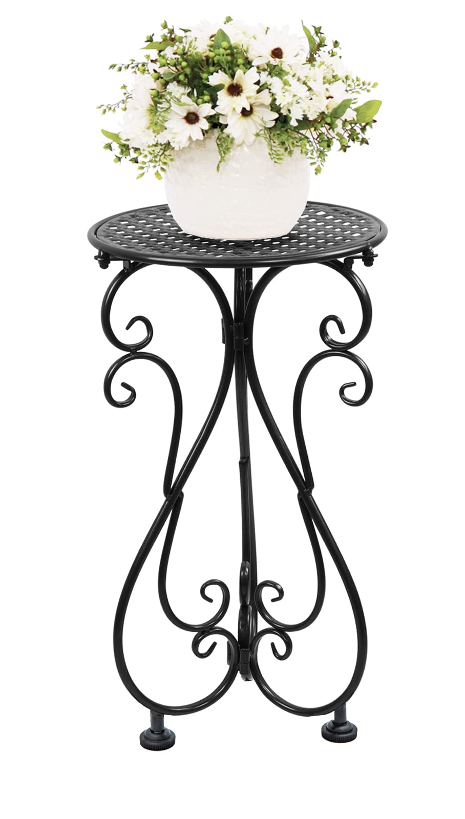 NAKUPE plant stand round-top 11in elevates pots for better sunlight and display