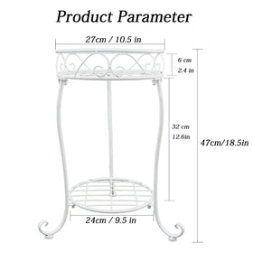NAKUPE wrought-iron stand with anti-rust black powder-coated finish