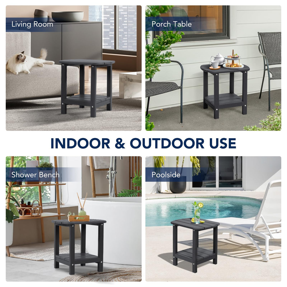Nalone Adirondack side table includes a 365-day warranty for support.