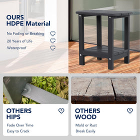 Nalone Adirondack side table easy 10-minute assembly.