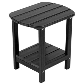 Nalone Adirondack side table top view ideal for compact patios and drinks nearby.