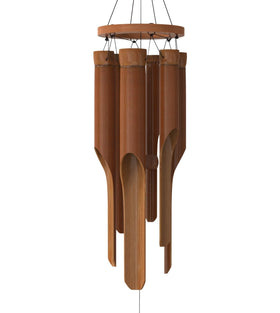 Nalulu Classic Bamboo Wind Chimes outdoors, calming tones for patios