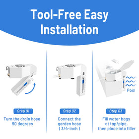 NAMEFOR Bottom suction cups provide stable underwater fixation for continuous auto filling