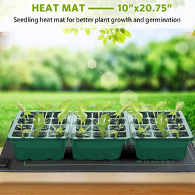 NAMOTEK Stable Heating System raises root-zone temperature for indoor germination.
