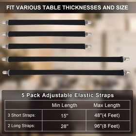 Namubarwa Invisible Strap Tablecloth Clips easy to install beneath the table edge