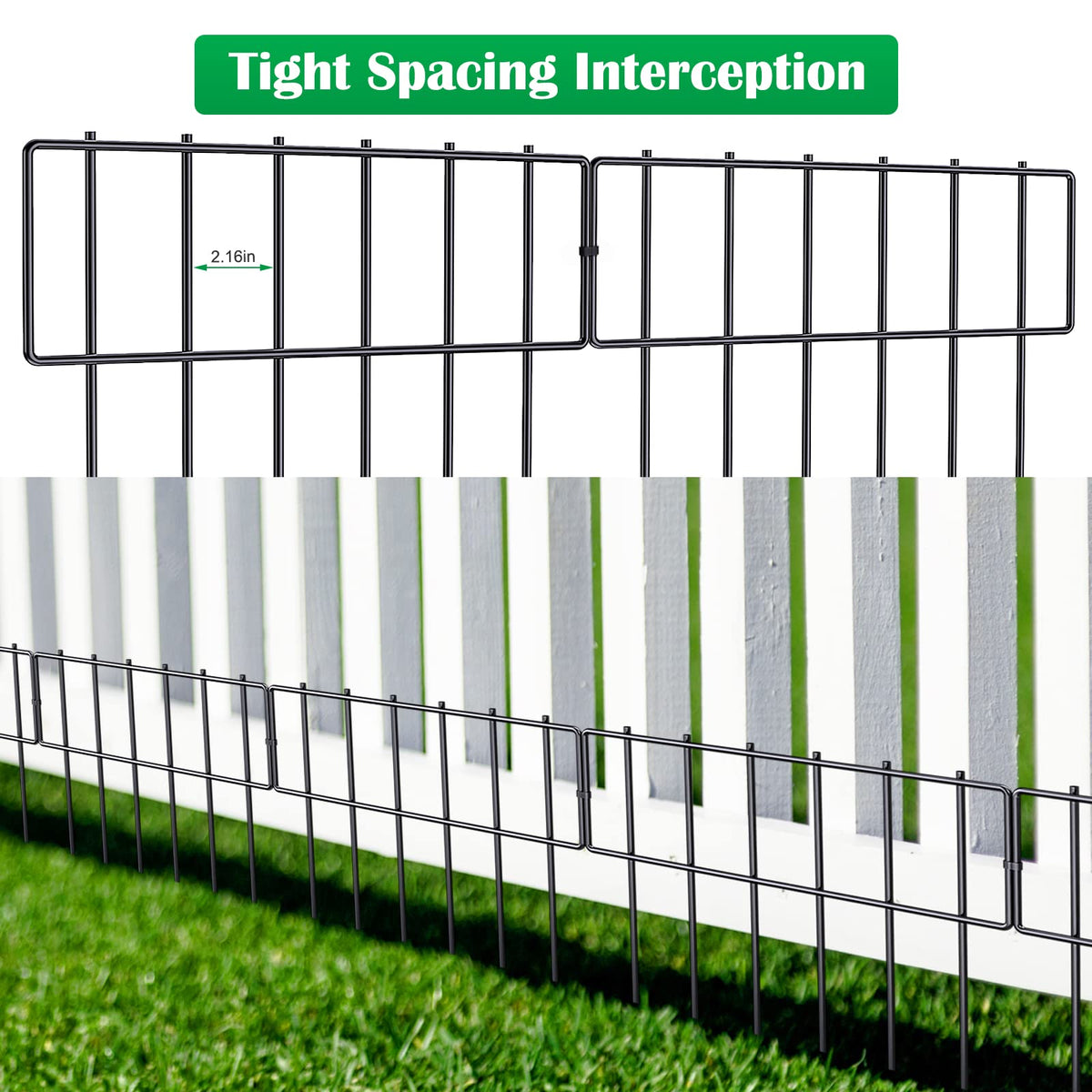 NANANARDOSO 10-pack fence kit supports scalable garden protection and boundary design