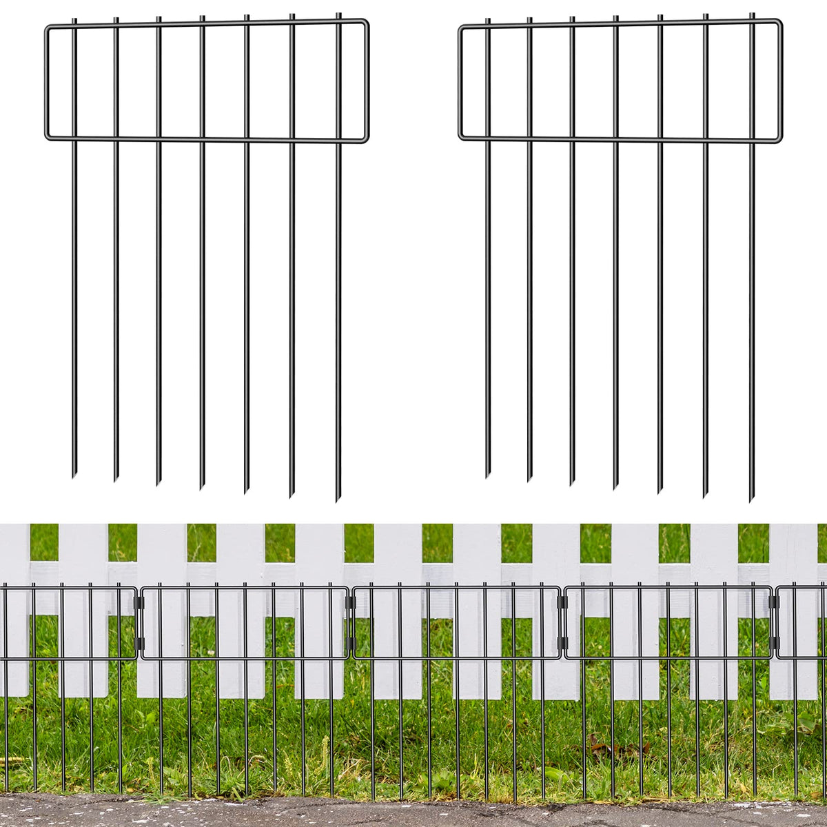 NANANARDOSO animal barrier fence 20-pack blocks digging and protects borders.